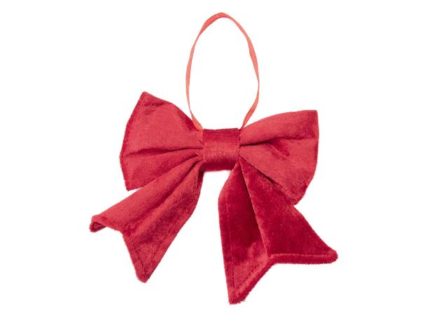 6" RED VELVET BOW
